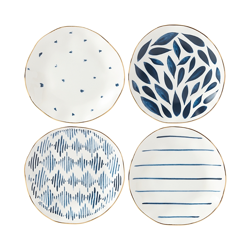 Lenox Blue Bay Tidbits, Set Of 4 In White