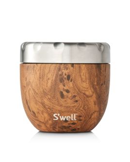 S'well - Eats Large Teakwood-Look Food Storage Container