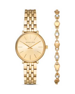 Michael Kors - Pyper Watch & Heart Bracelet Gift Set, 32mm