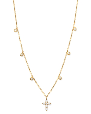 Bloomingdale's Diamond Cross Pendant Necklace in 14K Yellow Gold, 0.50 ct. t.w. - 100% Exclusive