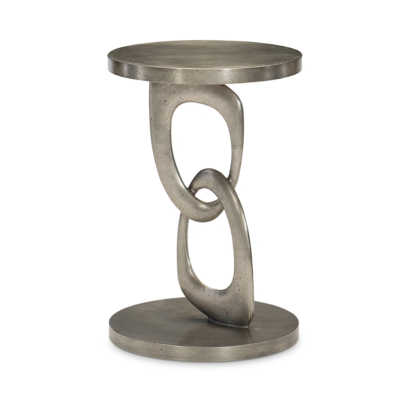 Bernhardt Linea Metal Round Chairside Table