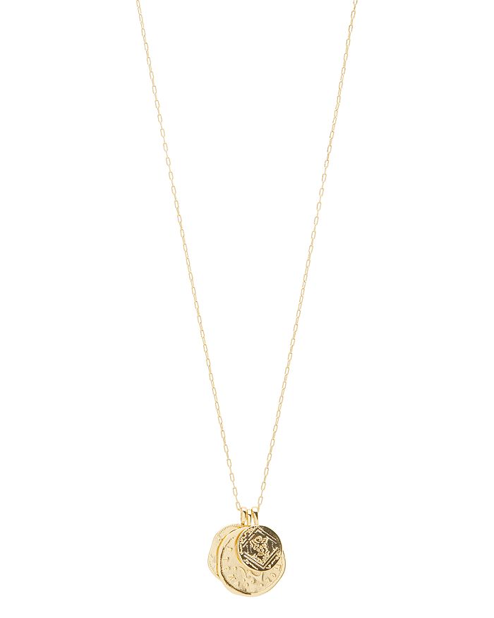 Gorjana Ana Coin Pendant Necklace 30