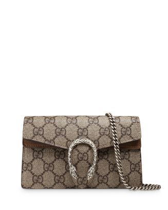 Gucci Dionysus Leather Shoulder Bag Super Mini Black in Leather with  Palladium-toned - US