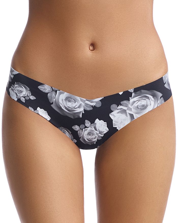 Commando Printed Classic Thong In Vintage Rose