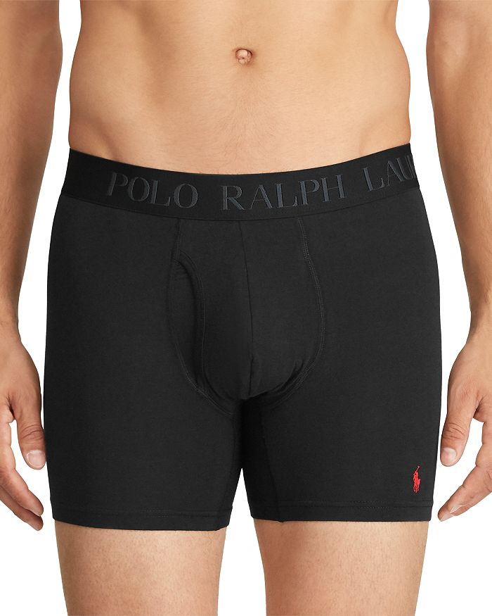 Shop Polo Ralph Lauren Modal Boxer Briefs - Pack Of 3 In Red/blue/black