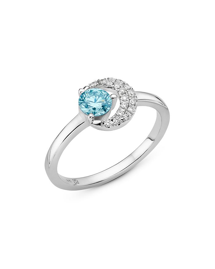 Lightbox Jewelry Blue Moon Lab Grown Diamond Ring in Sterling