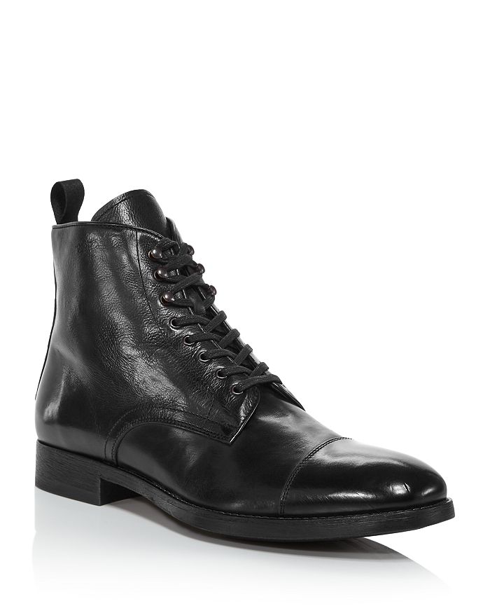 To Boot New York Men's Richmond Leather Cap-toe Boots In Black