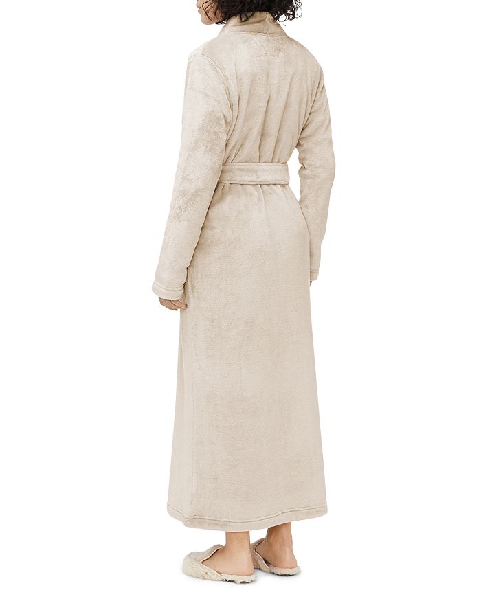 Shop Ugg Marlow Plush Long Robe In Moonbeam