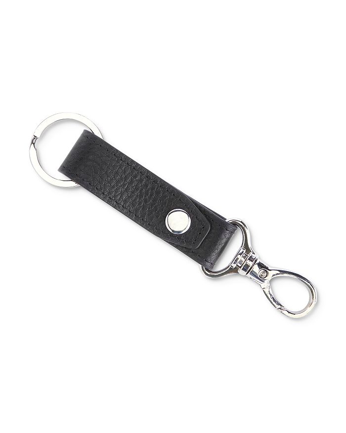 Promotional Leather and Brushed Plate Keyrings