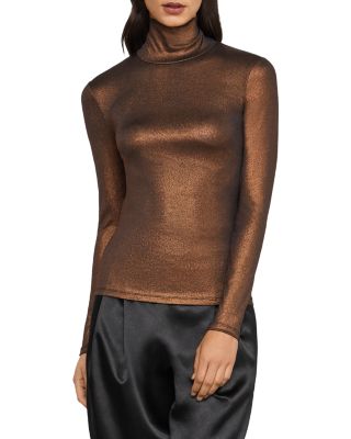 bcbg metallic top