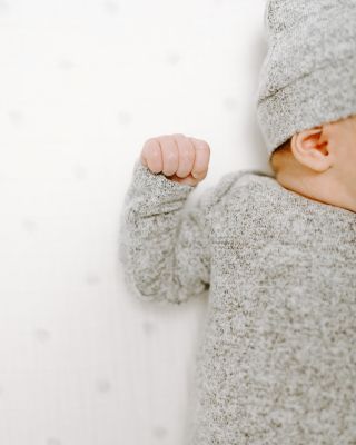 Unisex Snuggle Knit Gown & Hat Set - Baby