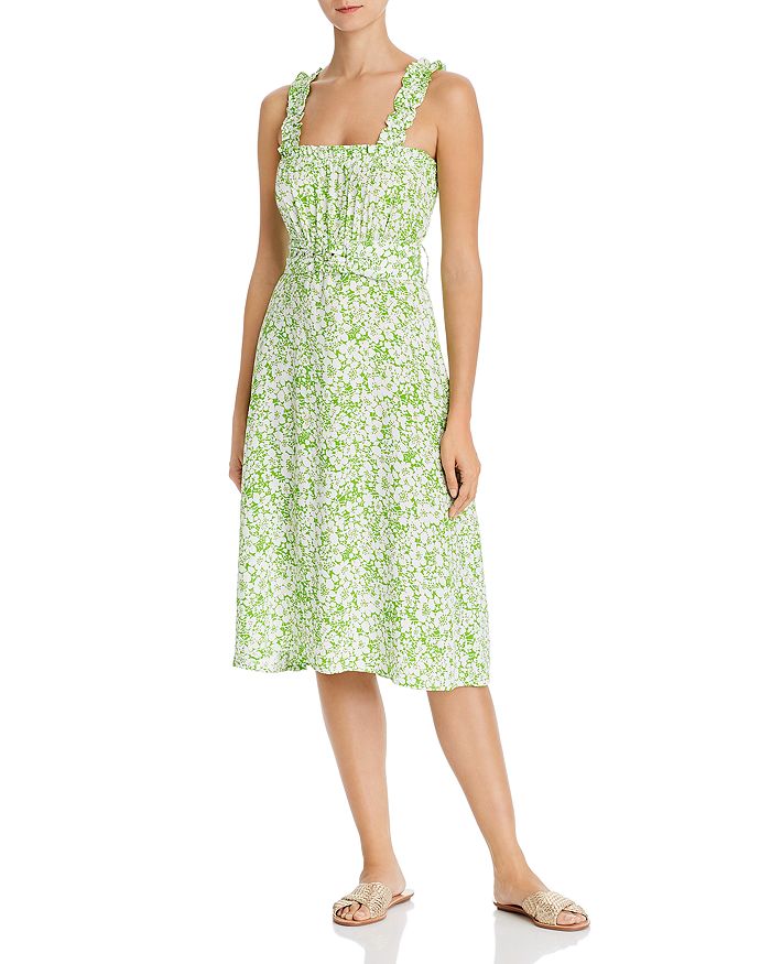 Faithfull the Brand Mae Floral Print Belted Midi Dress | Bloomingdale's