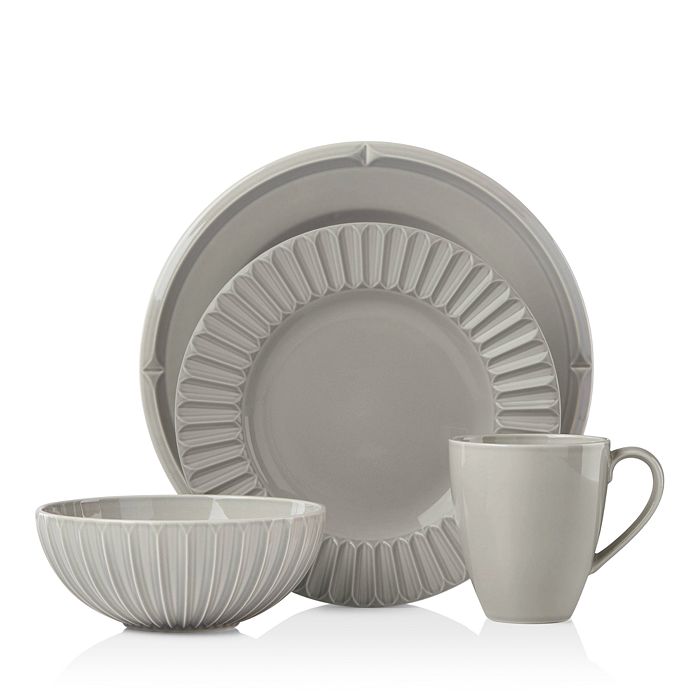 Kate Spade New York Tribeca 4-piece Place Setting In Platinum