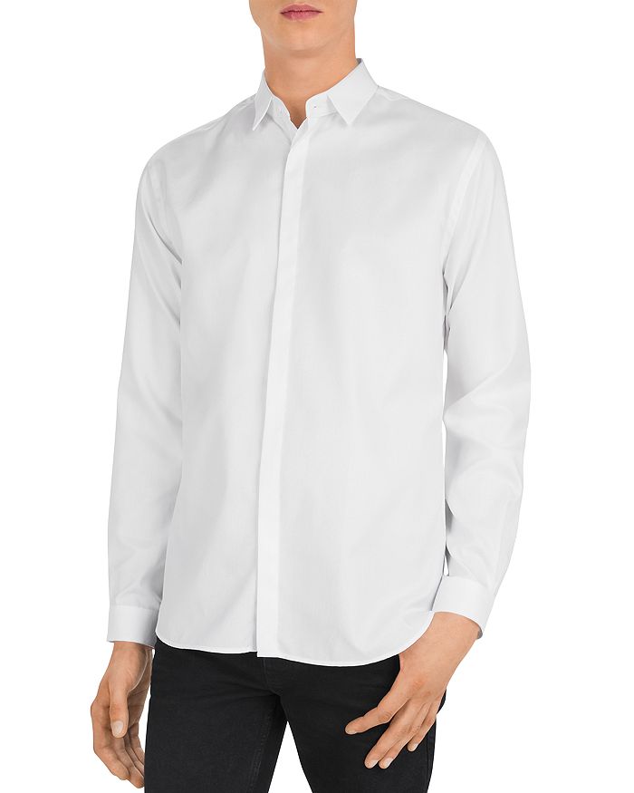 The Kooples Slim Fit Button-down Shirt In White