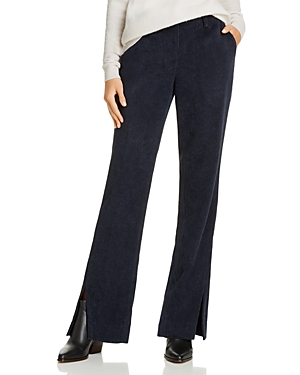 Anine Bing Pants JOCELYN CORDUROY SLIT-HEM PANTS