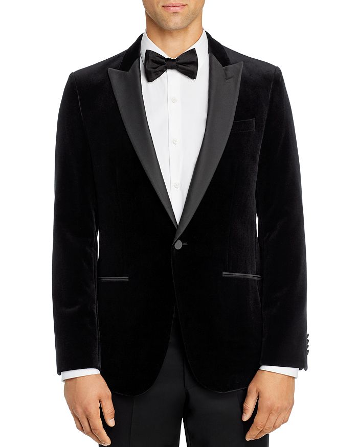 Hugo Harvey Velvet Slim Fit Tuxedo Jacket In Black | ModeSens