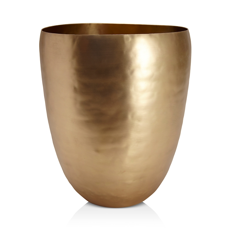 Kassatex Nile Wastebasket In Gold