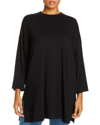 mock neck tunic tops