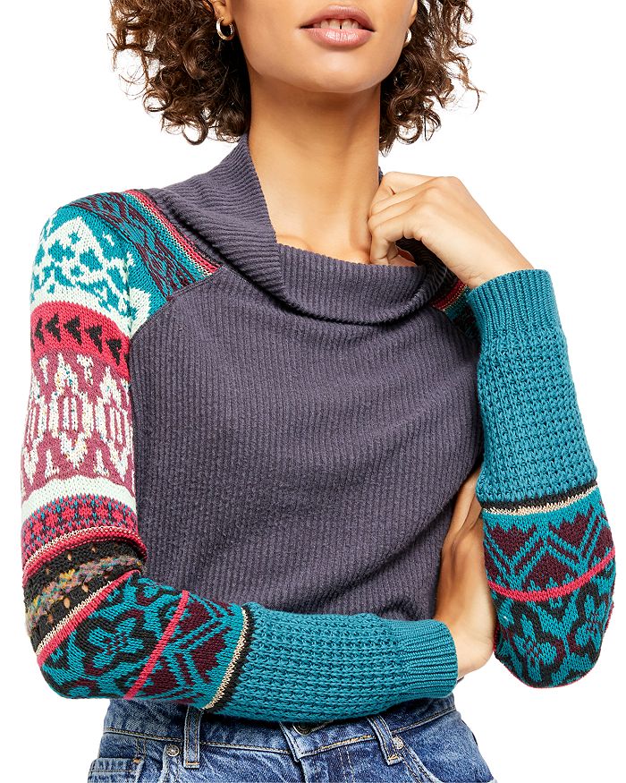 Free People Prism Fair Isle Sweater Bloomingdale s