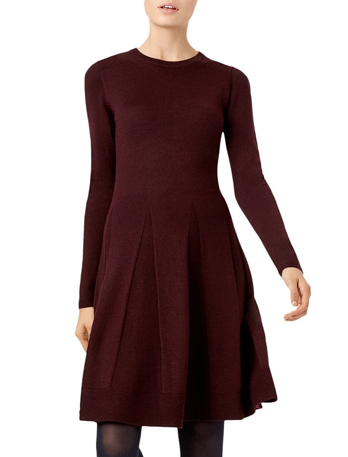 Hobbs aubergine dress hotsell