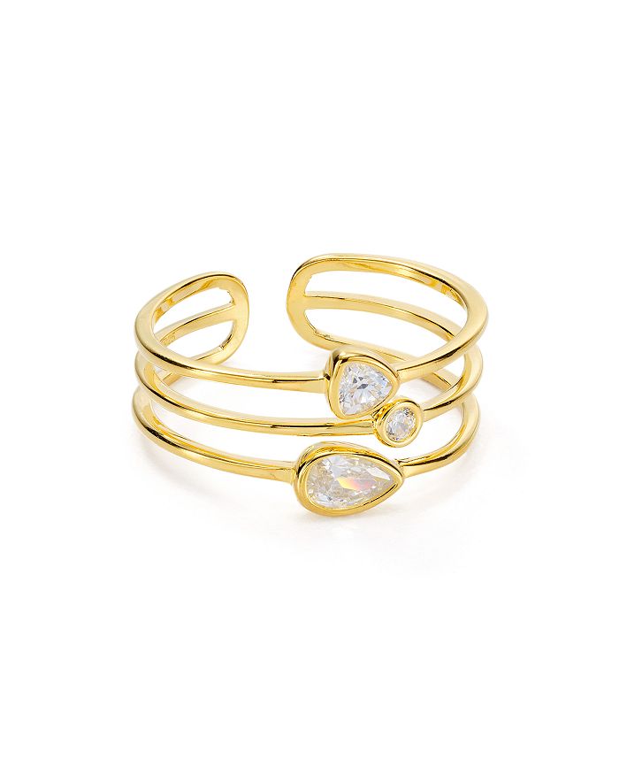 Argento Vivo Layered Ring In 18k Gold-plated Sterling Silver