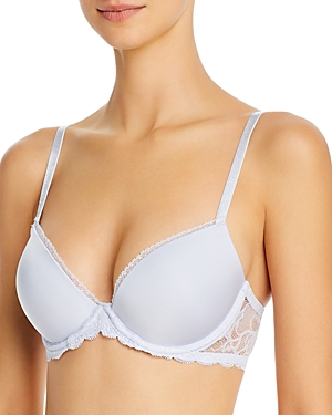 Calvin Klein Seductive Comfort Lace Demi Lift Convertible Bra In Ice Pulp