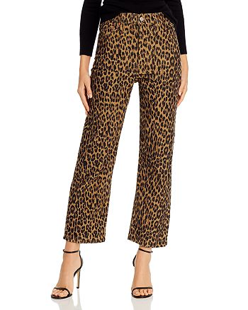 Levi's Ribcage Ankle Stretch Pants in Gehu Leopard Corduroy | Bloomingdale's