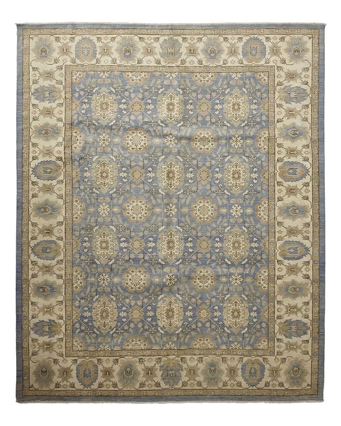 Bloomingdale's Oushak Paper Finish Hand-knotted Area Rug, 10'4 X 14'4 In Denim