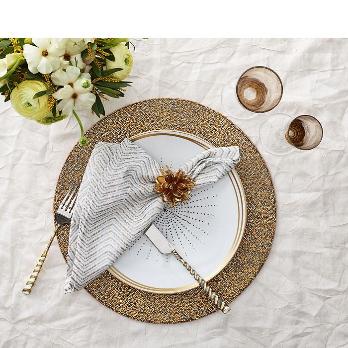 Shop Kim Seybert Starburst Napkin Ring In Gold