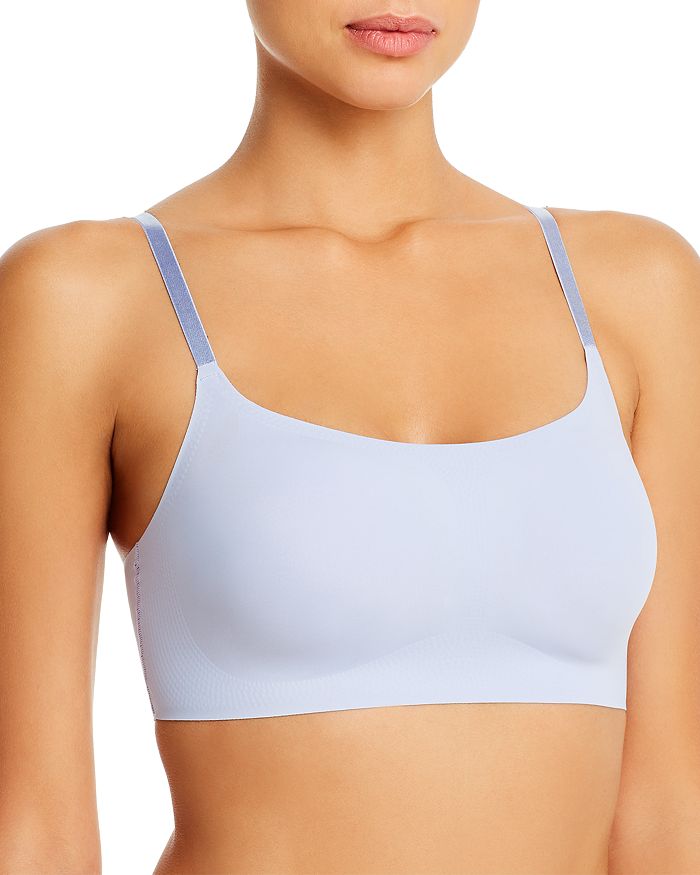 Calvin Klein Invisibles Comfort Lightly Lined Retro Bralette In Dusty Periwinkle