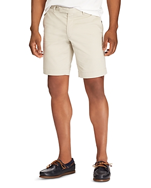 Shop Polo Ralph Lauren 9.5-inch Stretch Slim Fit Twill Shorts In Beige