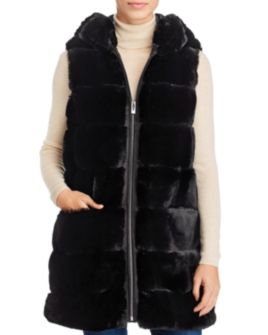 Via Spiga - Grooved Faux Fur Vest 