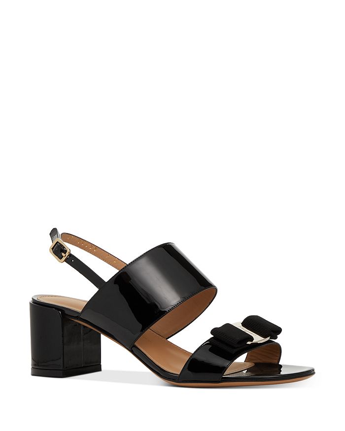 FERRAGAMO WOMEN'S GIULIA BLOCK HEEL SANDALS,0725965