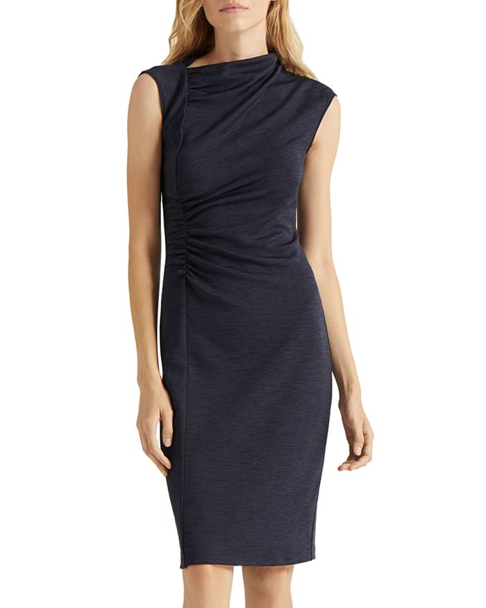 HALSTON Asymmetric Draped Dress | Bloomingdale's