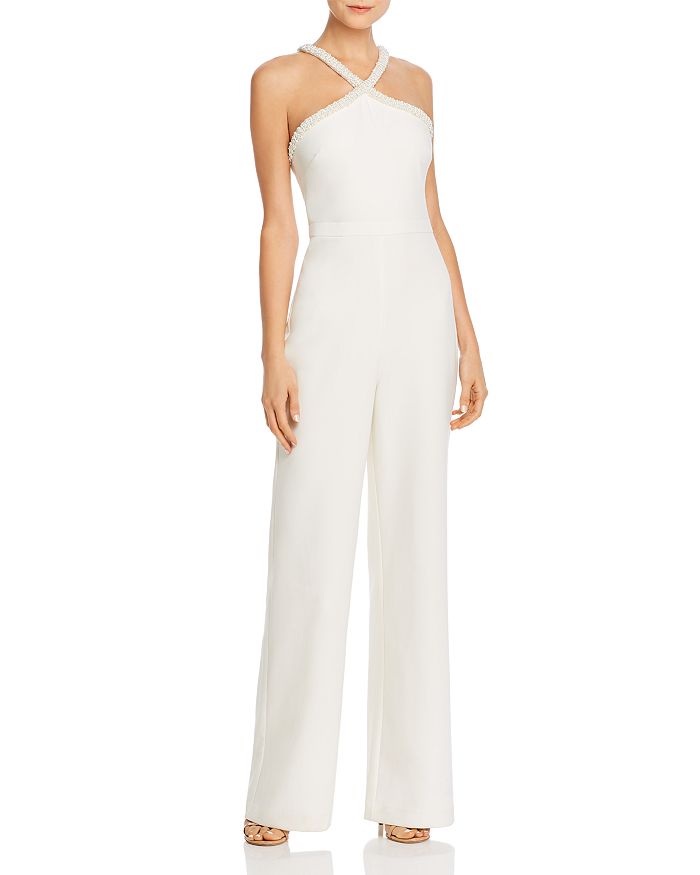 LIKELY Ashland Simulated Pearl Trimmed Jumpsuit Bloomingdale s