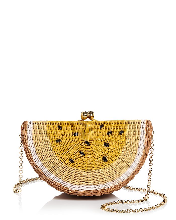 Serpui Passion Fruit Crossbody In Natural/gold