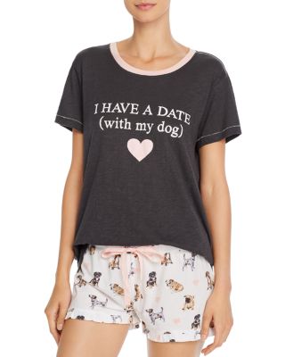 PJ Salvage - Dog Print Tee & Shorts