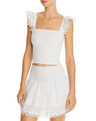 white swim cover up skirt