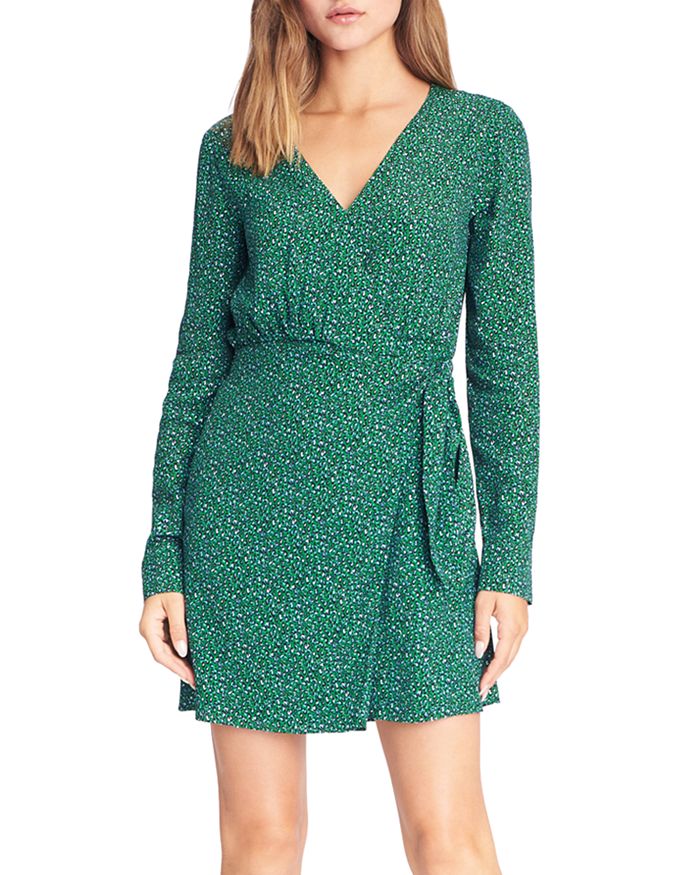 Sanctuary Micro Leopard Printed Wrap Dress Bloomingdale s