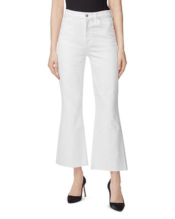 J Brand Julia Ankle Flare Jeans in White | Bloomingdale's