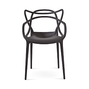 Shop Kartell Masters Dining Chair, Set Of 2 In Matte Black