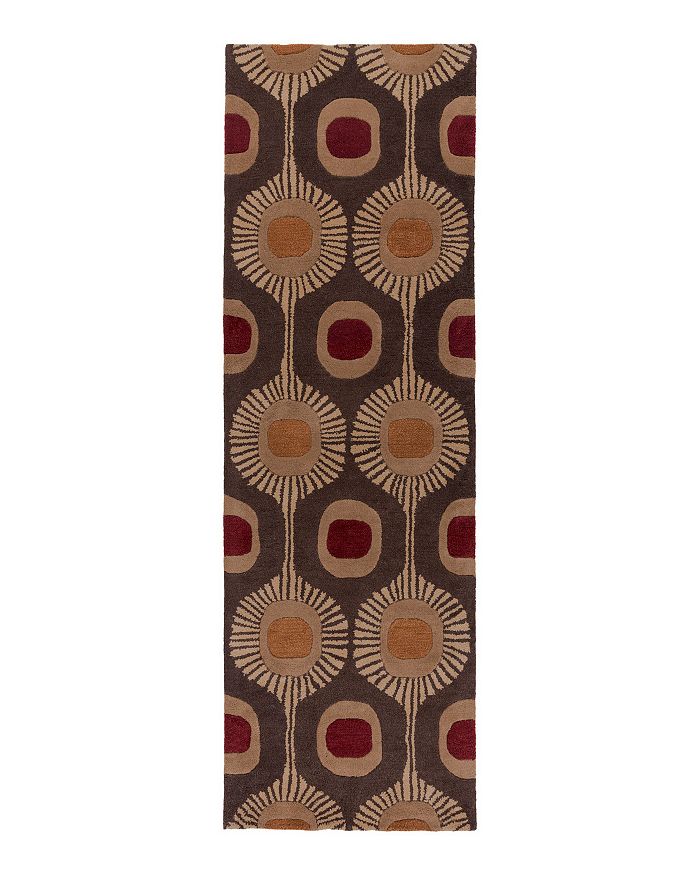 Surya Forum Fm-7170 Runner Rug, 3' X 12' In Dark Brown