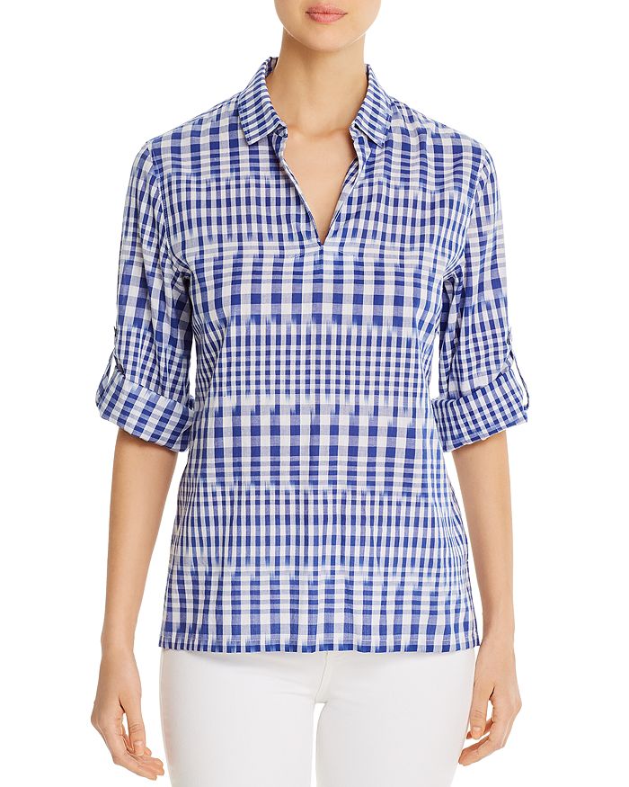 TOMMY BAHAMA IKAT ME NOT COLLARED TOP,SW320758