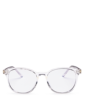 Quay Australia Blueprint 48mm Blue Light Filtering Glasses In White
