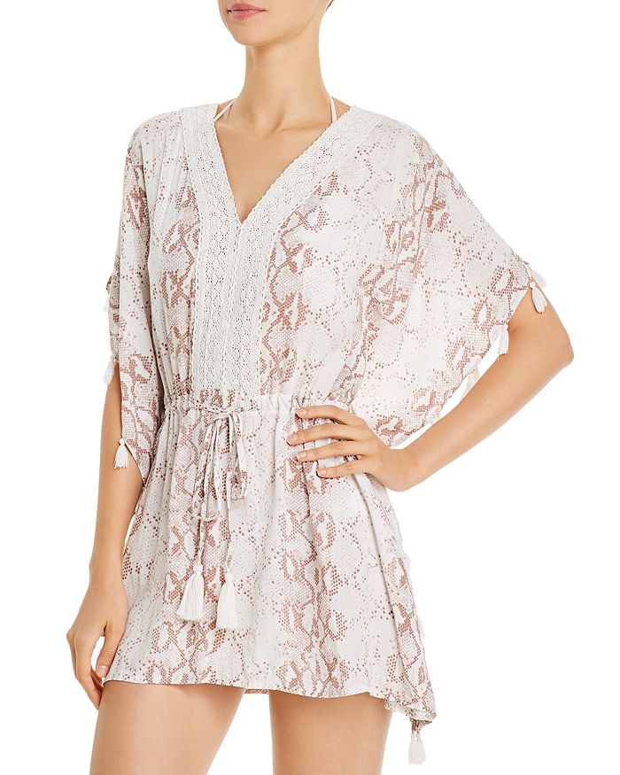 Surf Gypsy Snakeskin Print Tunic Swim Cover-Up | Bloomingdale's