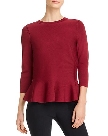 BOSS Fember Peplum Sweater | Bloomingdale's