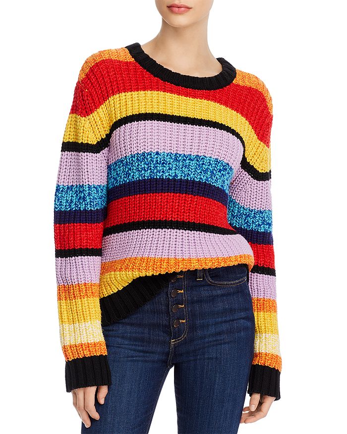 Alice and Olivia Alice + Olivia Barb Striped Sweater | Bloomingdale's