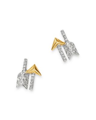 diamond arrow earrings