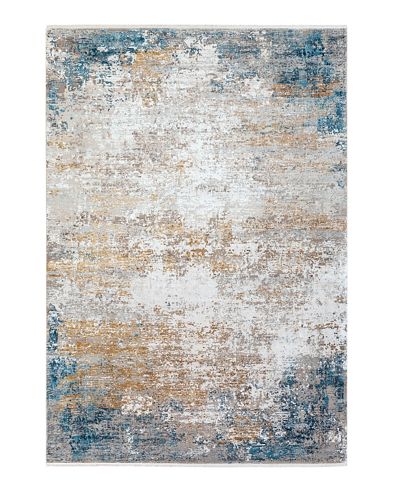 Surya Solar Sor-2301 Area Rug, 7'6 X 11'2 In Sky Blue/dark Blue