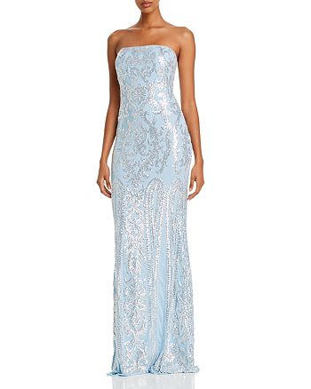 AQUA Strapless Sequin Gown - 100% Exclusive | Bloomingdale's